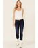 Image #1 - Levi's Women's Dark Wash Cobalt Obedience Boyfriend Crop Jeans, Blue, hi-res