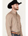 Image #2 - George Strait by Wrangler Men's Long Sleeve Button-Down Western Performance Shirt, Tan, hi-res