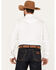 Image #4 - Rock 47 by Wrangler Men's Embroidered Long Sleeve Snap Western Shirt - Tall, White, hi-res