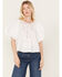 Free People Women's Bardot Western Shirt, White, hi-res