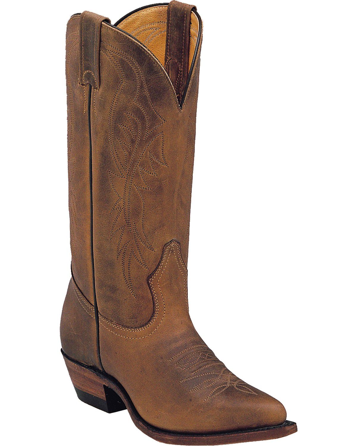 Image #1 - Boulet Women's Western Boots - Snip Toe, Golden Tan, hi-res