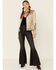 Double D Ranch Women's Poco Loco Leather Jacket , Cream, hi-res