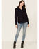 Image #4 - United By Blue Women's Plaid Print Responsible Button Down Western Flannel Shirt, Navy, hi-res