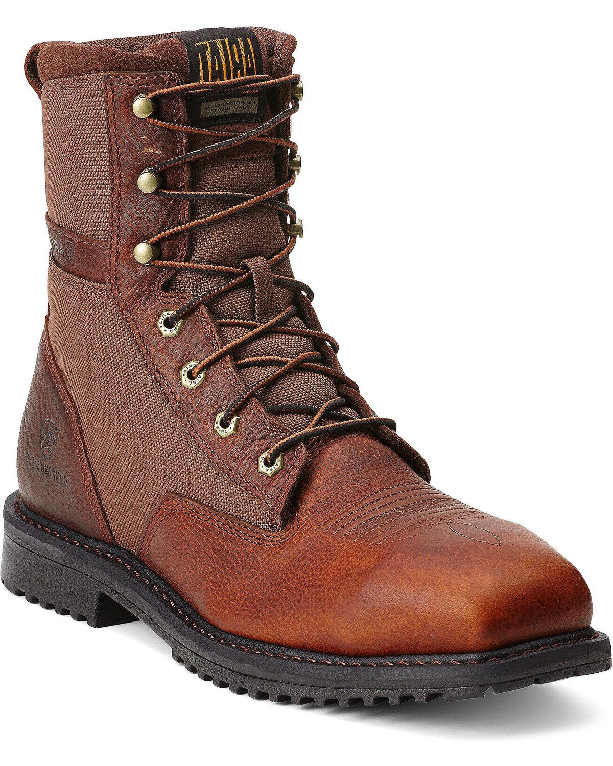 steel toe lace up boots