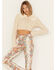 Image #1 - Shyanne Women's Faux Fur Cropped Knit Cardigan, Off White, hi-res