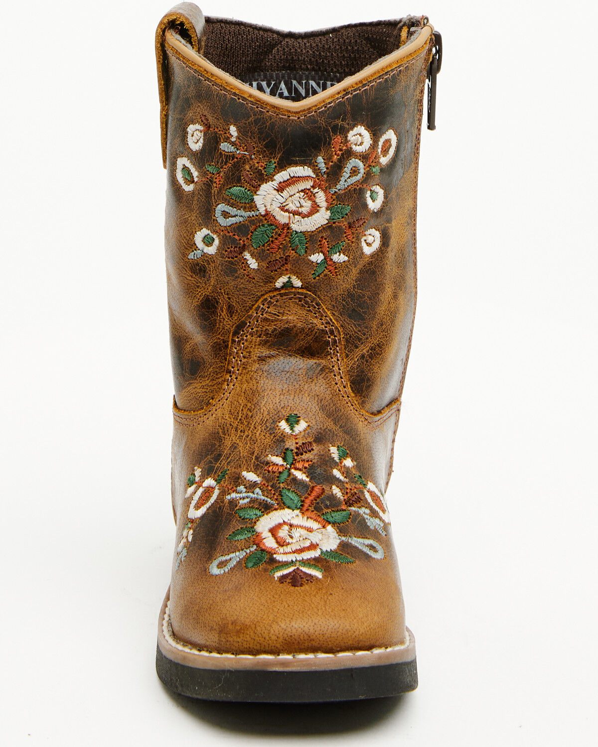Image #4 - Shyanne Toddler Girls' Little Bitty Masie Western Boots - Broad Square Toe, Brown, hi-res