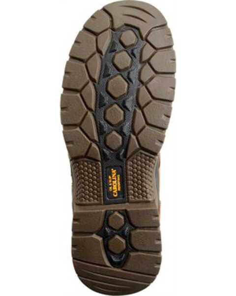 Image #5 - Carolina Men's 6" Waterproof Work Boots - Broad Toe, Brown, hi-res