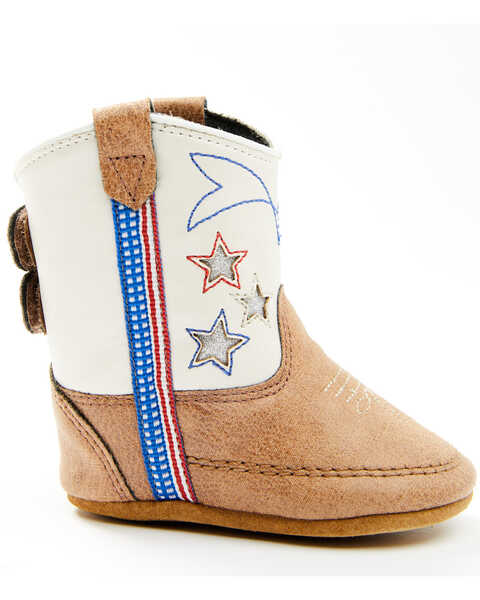 Image #2 - Boot Barn Infant Star Poppet Boots - Round Toe , Red/white/blue, hi-res