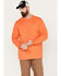 Image #1 - Hawx Men's Forge Long Sleeve Pocket T-Shirt, Orange, hi-res