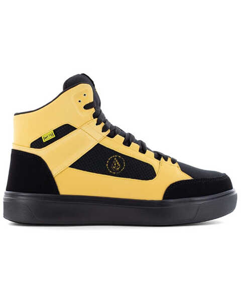 Image #2 - Volcom Men's Evolve Skate Inspired High Top Work Shoes - Composite Toe, Yellow, hi-res