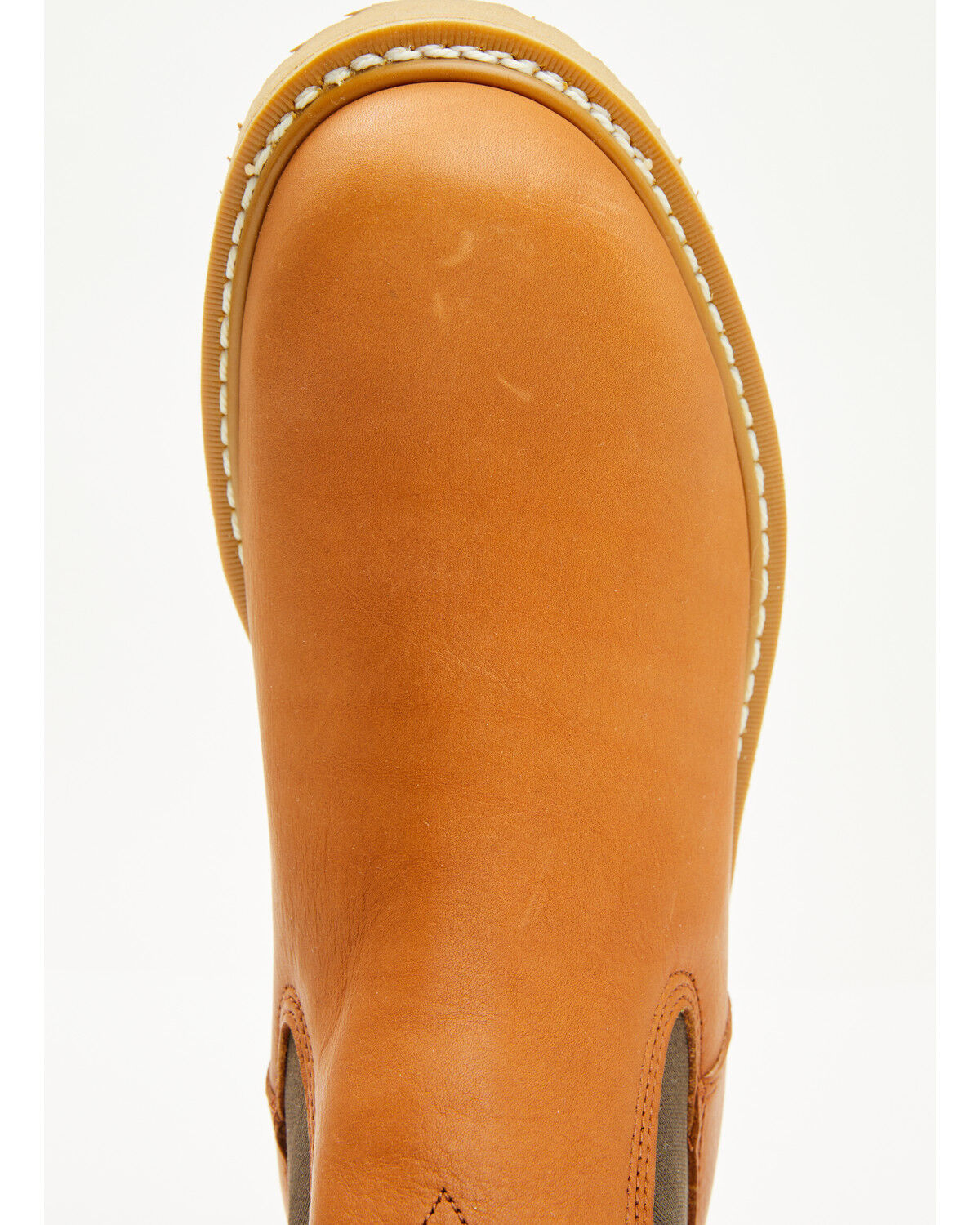Image #6 - Georgia Boot Men's Original Wedge Chelsea Work Boots - Soft Toe, Tan, hi-res