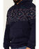 Image #3 - RANK 45® Men's Covebull Southwestern Print Hooded Sweatshirt, Dark Blue, hi-res