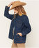 Image #2 - Wrangler Women's Denim Cinched Waist Barn Jacket, Medium Wash, hi-res