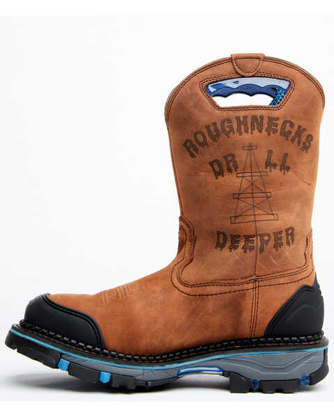 Image #3 - Cody James Men's 11" Decimator Waterproof Western Work Boots - Nano Composite Toe, Brown, hi-res