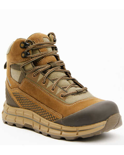 Image #1 - Brothers and Sons Men's Hikers Waterproof Hiking Boots - Soft Toe, Brown, hi-res