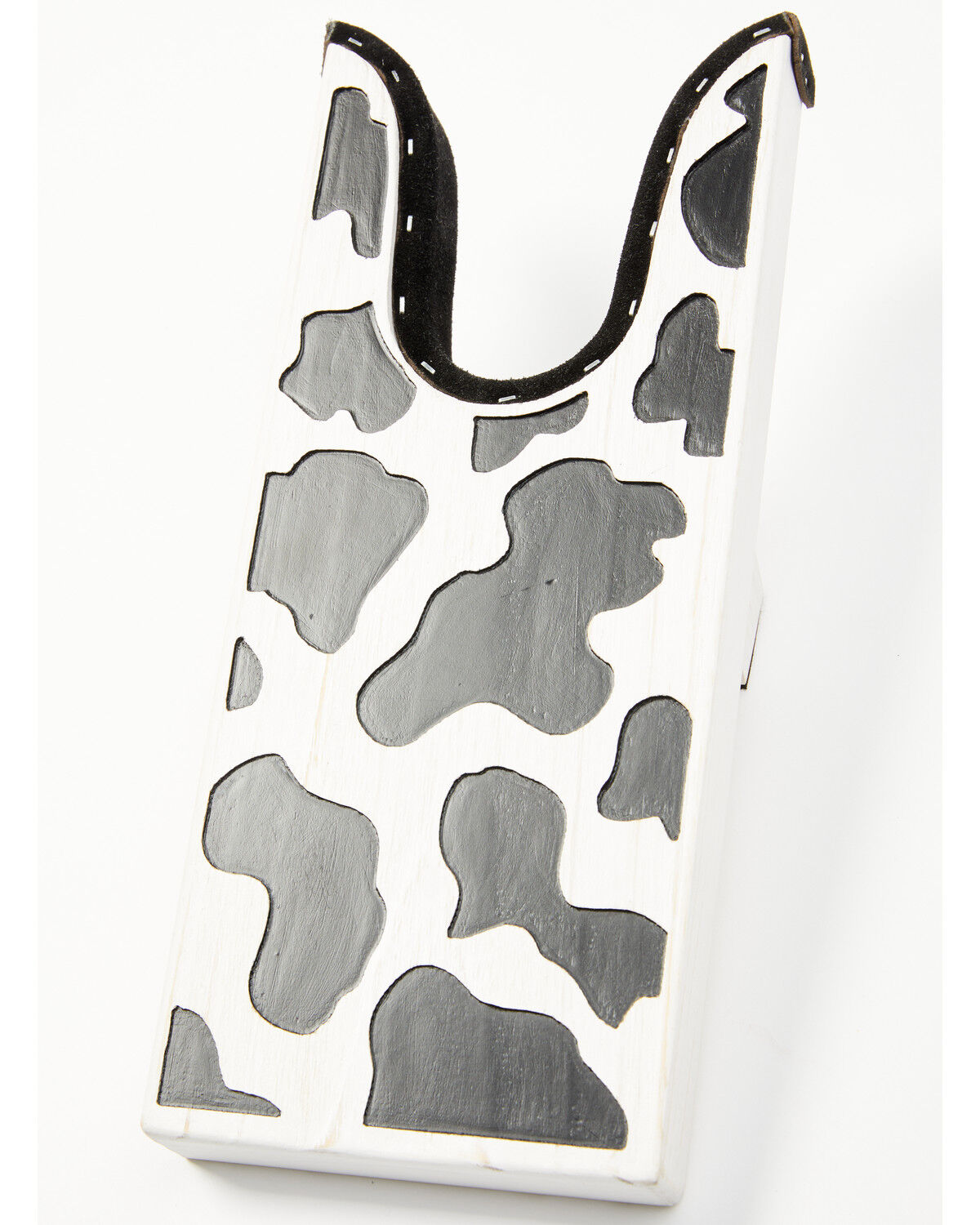 Image #2 - Boot Barn Cow Print Boot Jack, White, hi-res