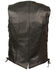 Image #2 - Milwaukee Leather Women's Braided Side Lace Vest - 5X, Black, hi-res
