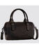 Image #2 - Wrangler Women's Genuine Cowhide Tooled Barrel Crossbody Bag, Black, hi-res
