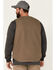 Carhartt Men's Dark Brown Washed Duck Sherpa Lined Vest, Brown, hi-res