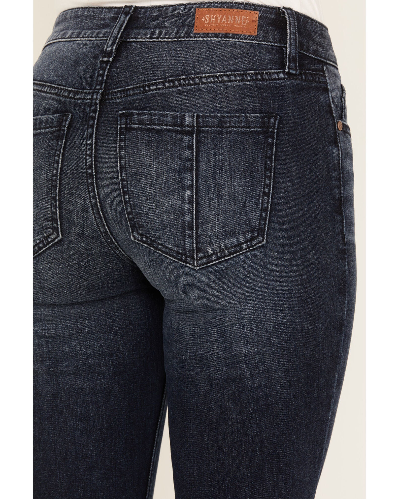 Shyanne Women's Foxtail Mid Rise Relaxed Hem Stretch Bootcut Jeans ...