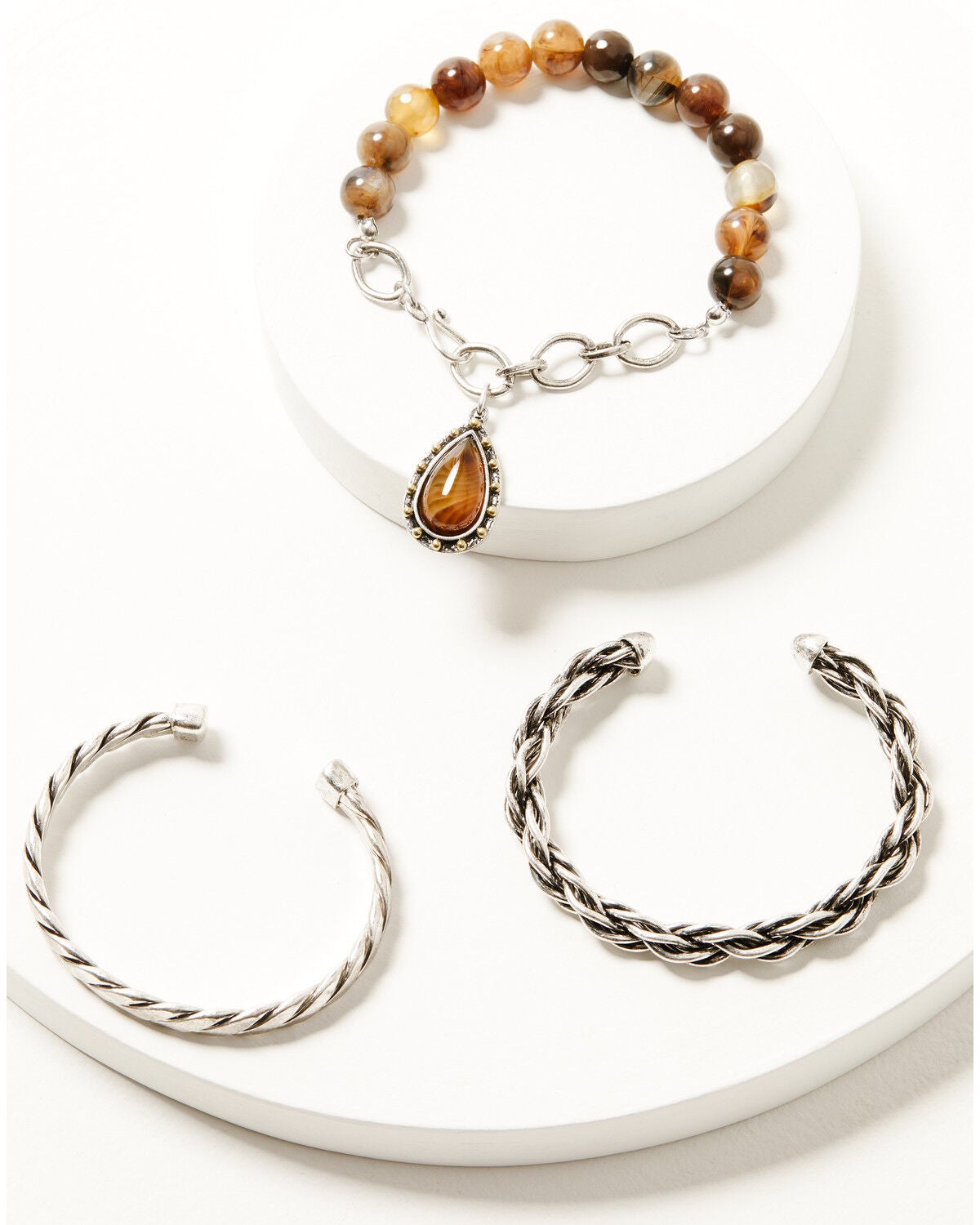 Image #1 - Shyanne Women's Heritage Valley Bracelet Set - 3 Piece, Silver, hi-res