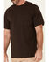 Hawx Men's Forge Short Sleeve Work Pocket T-Shirt , Dark Brown, hi-res