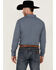 Image #5 - Blue Ranchwear Men's Yarn-Dye Stripe Long Sleeve Snap Western Workshirt , Indigo, hi-res