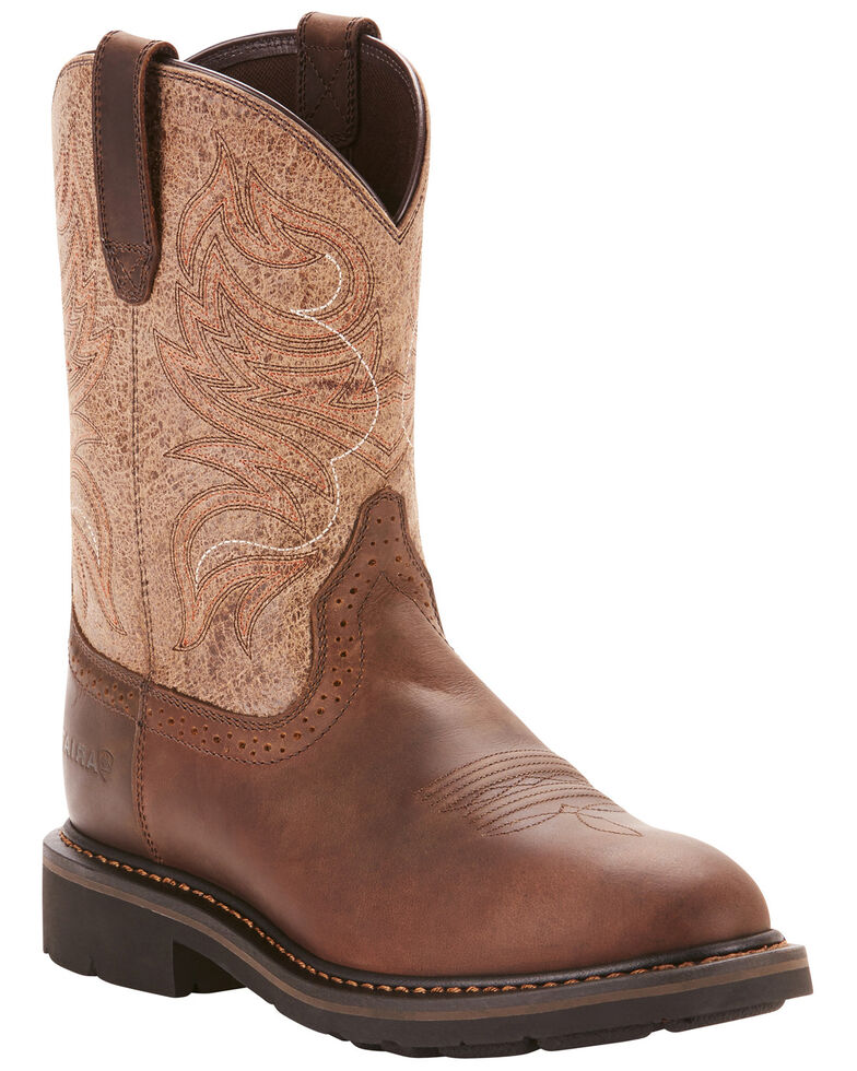 Ariat Men's Sierra Shadow Western Boots - Round Toe, Brown, hi-res