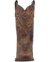 Image #4 - Laredo Women's Stella Leopard Print Inlay Studded Western Boots - Snip Toe, Brown, hi-res