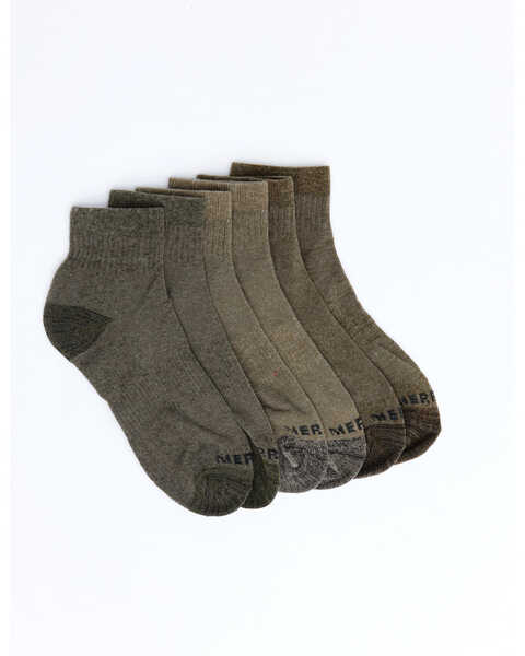 Merrell Men's Basic Socks - 3 Pack, Brown, hi-res