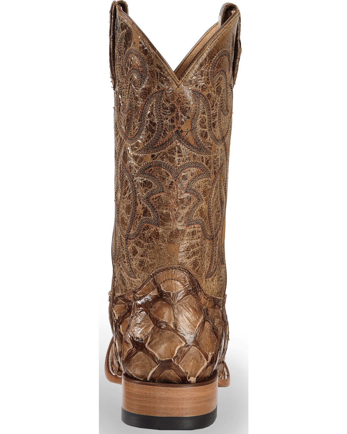 Image #7 - Cody James Men's Pirarucu Exotic Boots - Broad Square Toe, Brown, hi-res