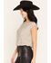 Image #2 - Sadie & Sage Women's Sequins Tank, Silver, hi-res