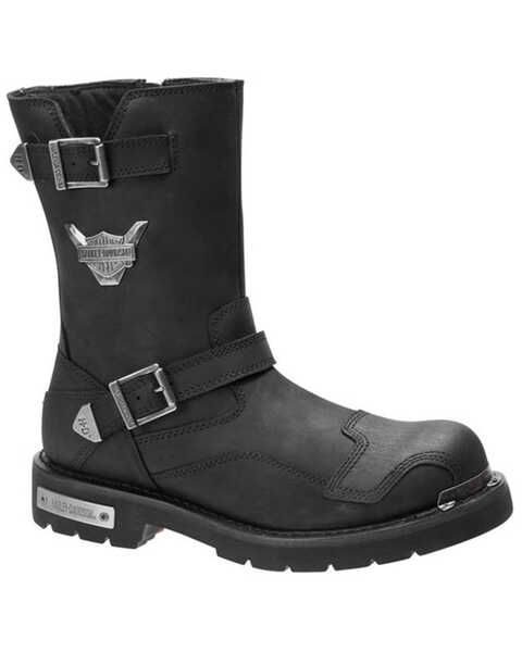 Harley Davidson Men's Stroman Motorcycle Boots - Soft Toe, Black, hi-res