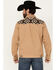 Image #4 - Cody James Men's Southwestern Print Canvas Button-Down Jacket, Tan, hi-res