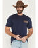 Image #2 - Pendleton Men's Vintage Logo Heavyweight Short Sleeve Graphic T-Shirt, Navy, hi-res