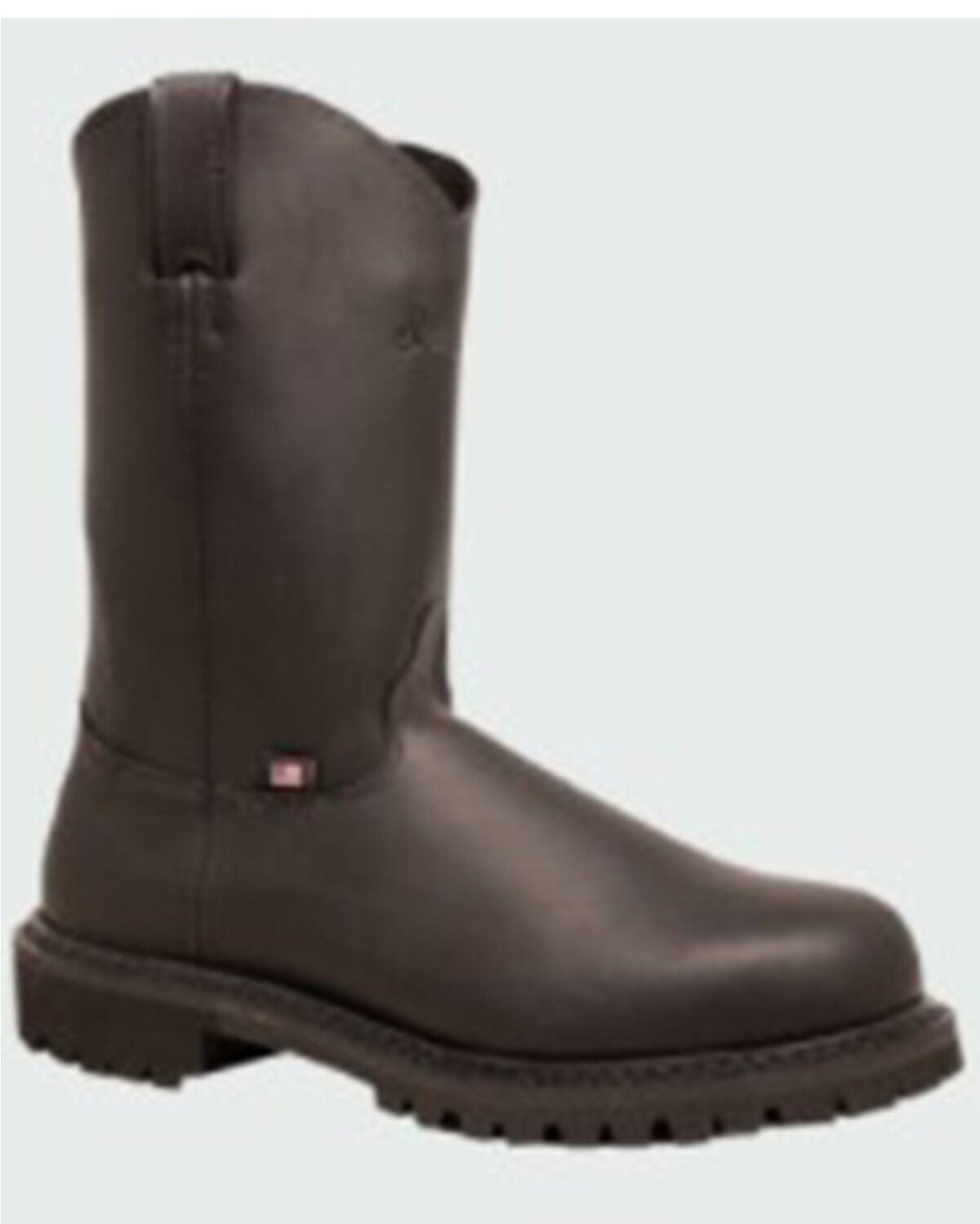 Abilene Men's Silverado 10" Pull On Non-Safety Work Boot - Round Toe, Black, hi-res