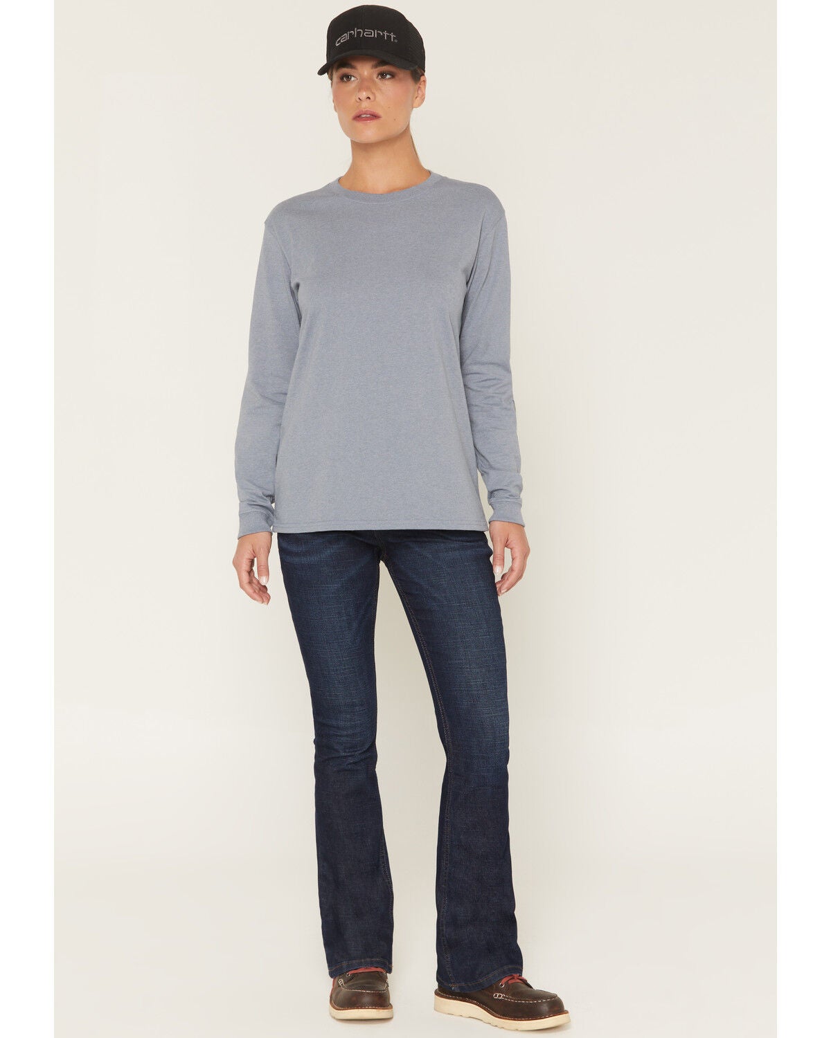 Image #1 - Carhartt Women's Tiller Stretch Denim Jeans, Dark Wash, hi-res