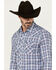Image #2 - Wrangler Retro Men's Plaid Print Long Sleeve Snap Western Shirt, , hi-res