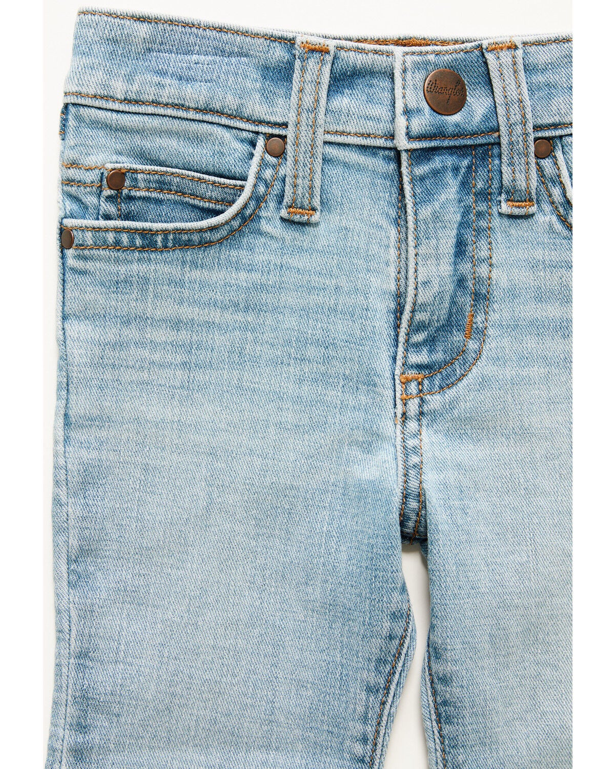 Image #4 - Wrangler Infant Girls' Kelsey Light Wash Bootcut Jeans, Light Wash, hi-res