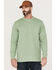 Image #1 - Hawx Men's Solid Loden Forge Long Sleeve Work Pocket T-Shirt - Tall, Loden, hi-res