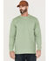 Image #1 - Hawx Men's Solid Loden Forge Long Sleeve Work Pocket T-Shirt - Tall , Loden, hi-res