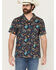 Image #1 - Cinch Men's Camp Space Cowboy Short Sleeve Button-Down Western Shirt, , hi-res