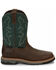 Image #2 - Justin Men's Carbide Waterproof Western Work Boots - Composite Toe, Brown, hi-res