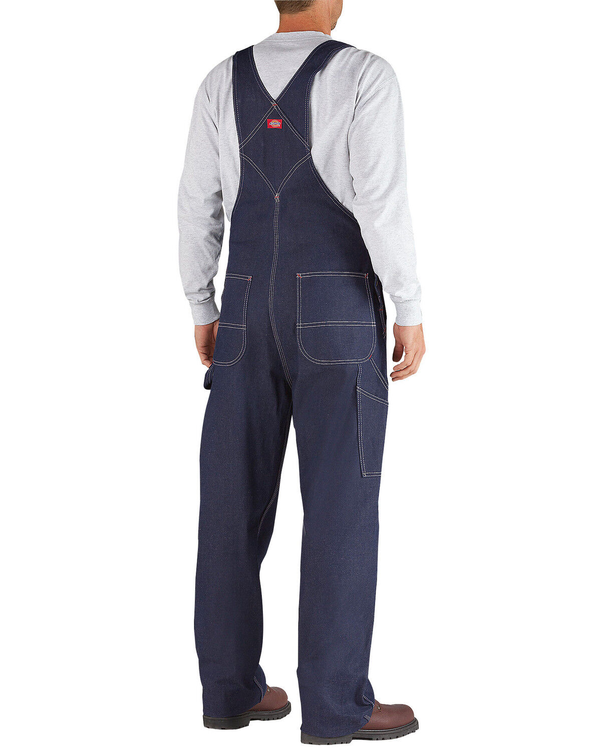 Image #3 - Dickies Men's Denim Bib Overalls - Big & Tall, Indigo, hi-res