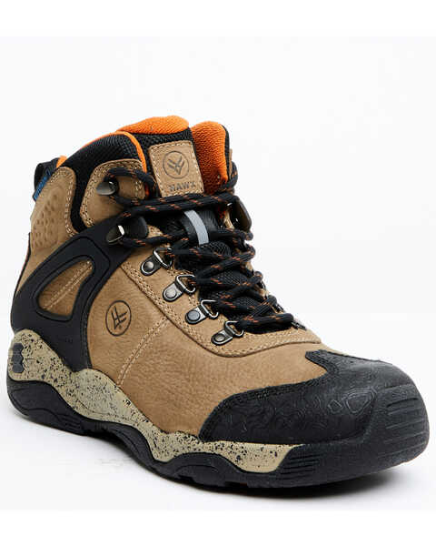 Image #1 - Hawx Men's Talon 2 Deep Taupe Waterproof Lace-Up Hiking Work Boots - Round Toe , Taupe, hi-res