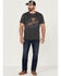 Image #2 - Flag & Anthem Men's Hot Chicken Nashville Burnout Graphic T-Shirt, Charcoal, hi-res