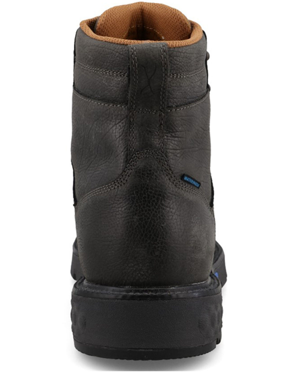 Image #5 - Twisted X Men's 6" Lace-Up Moc Work Boots - Soft Toe, Steel, hi-res