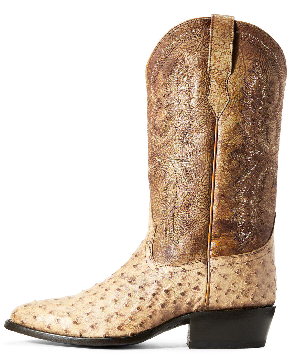 ariat ostrich boots mens