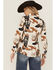 Image #4 - Wrangler Retro Women's Boot Print Long Sleeve Snap Western Shirt, White, hi-res