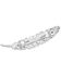 Image #2 - Montana Silversmiths Women's Antiqued Montana Feather Barrette, Silver, hi-res
